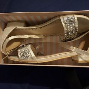 Kate Whitcomb Aerin Ivory Wedding Heels Size 8